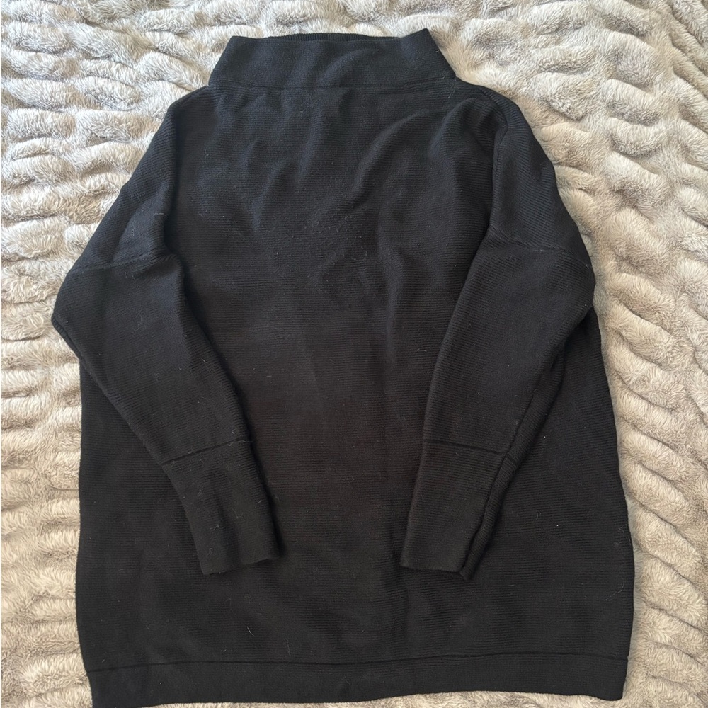 Women’s high-neck black sweater tunic/dress